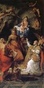 Pompeo Batoni Mary, Saint infant and Saint outstanding prosperous, Zhan Mushi Meiye, Philip oil painting reproduction